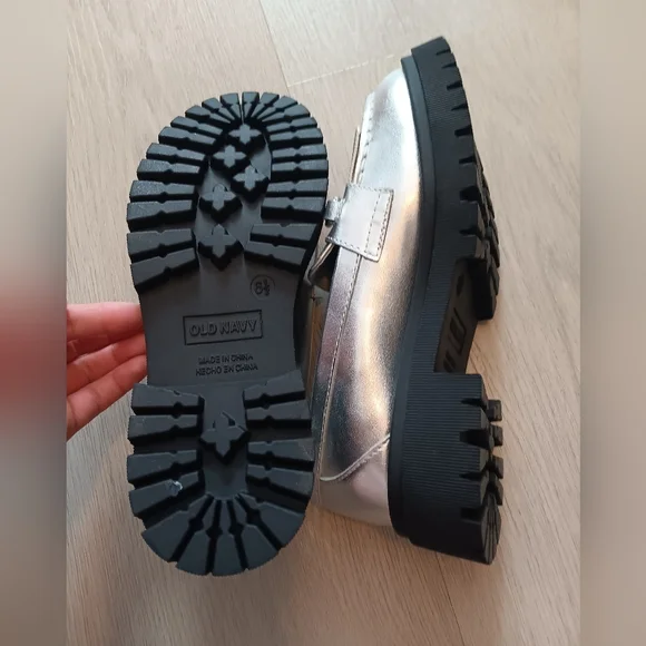 Old Navy Silver Loafers - Picture 3 of 3